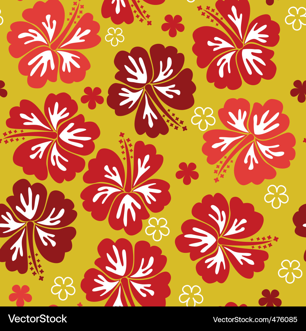 Tropical Floral Nahtlose Muster Vektorbild