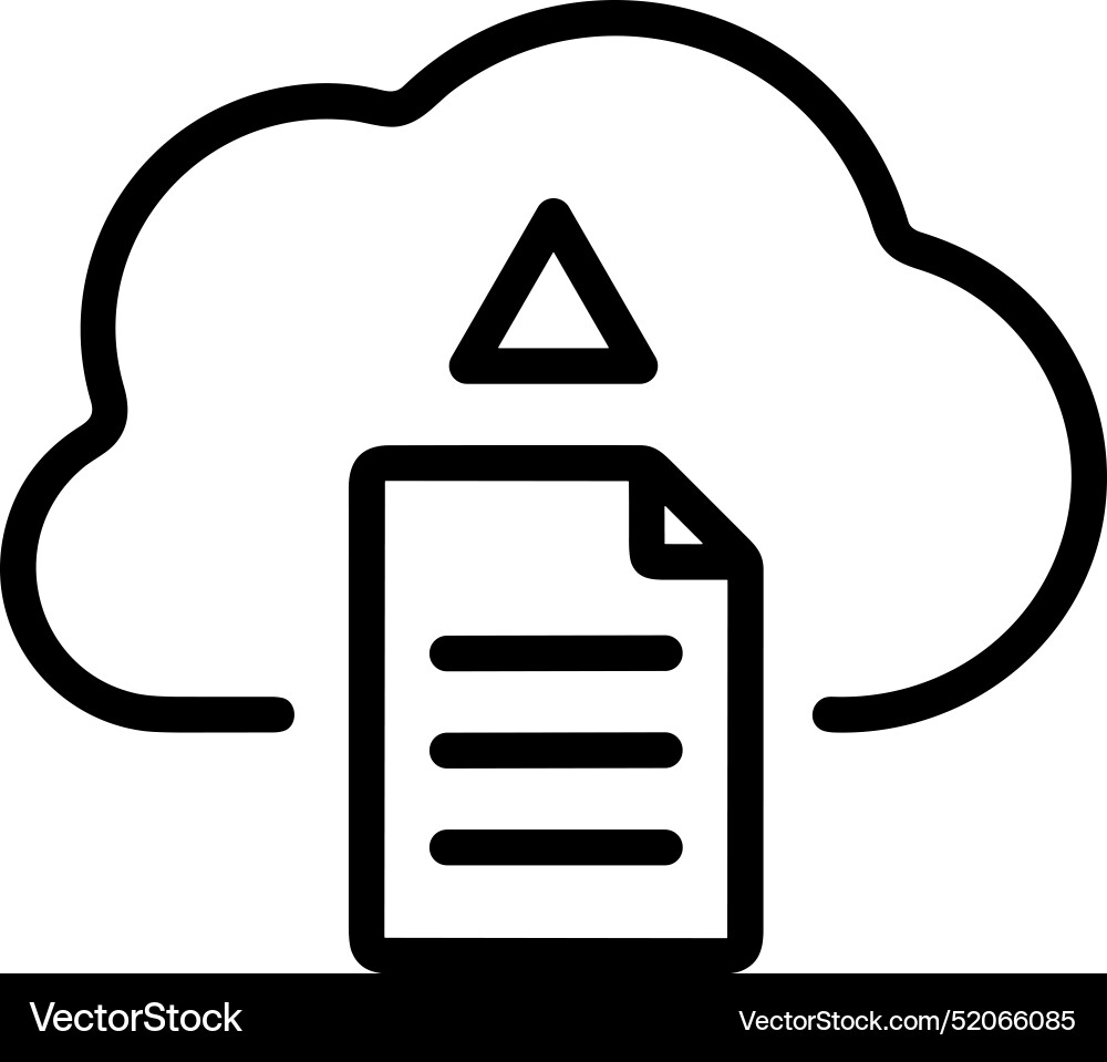 Upload outline icon symbol image Vector Image