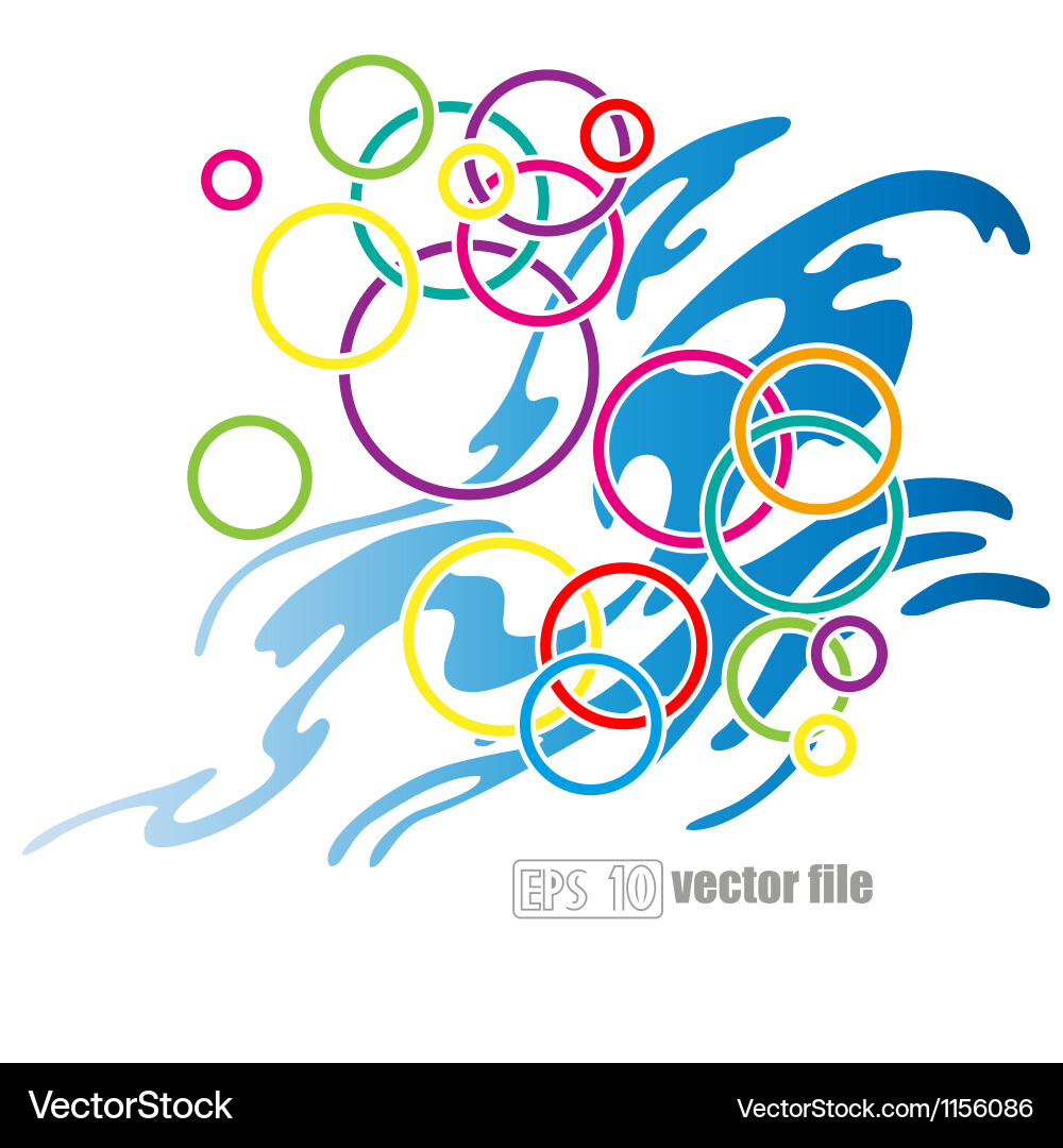 Abstract circle background Royalty Free Vector Image