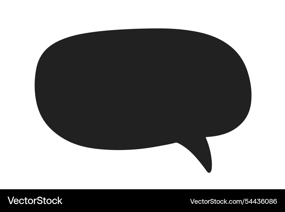 Chat speech bubble message text cloud shape Vector Image