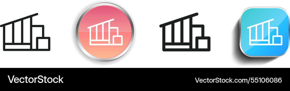 House icon thin linear regular and button style House icon thin linear regular and button style Vector Image