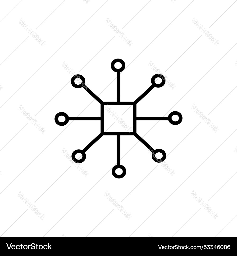 Multi Kanal Linie Icon isoliert auf weiß Multi Kanal Linie Icon isoliert auf weiß vektorbild