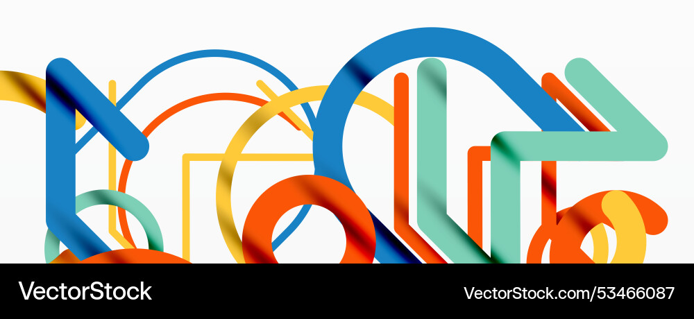 Abstract background circles and colorful round Vector Image