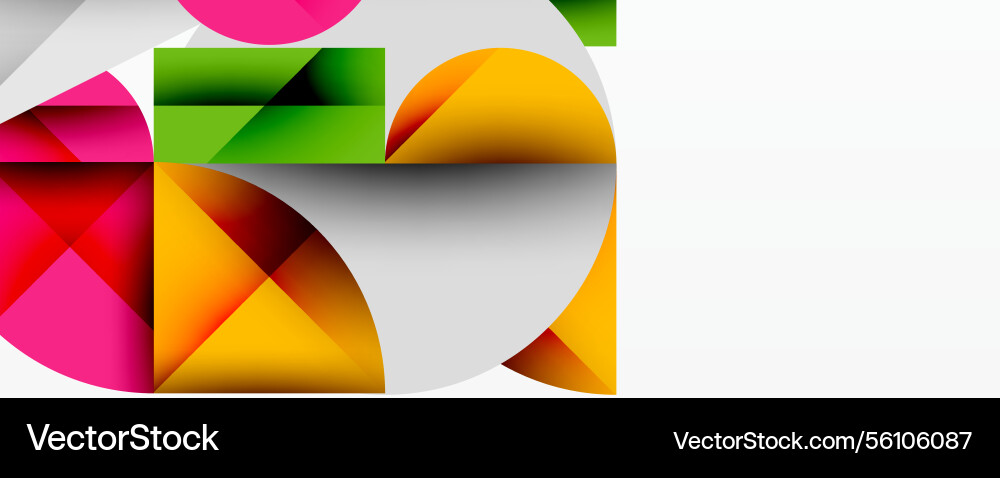Abstract geometric design with intersecting vector image