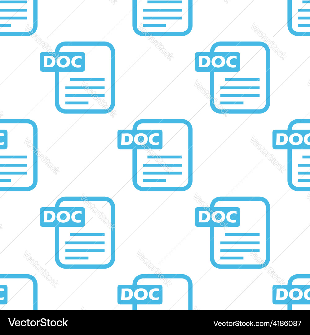 Doc seamless pattern Vector Image