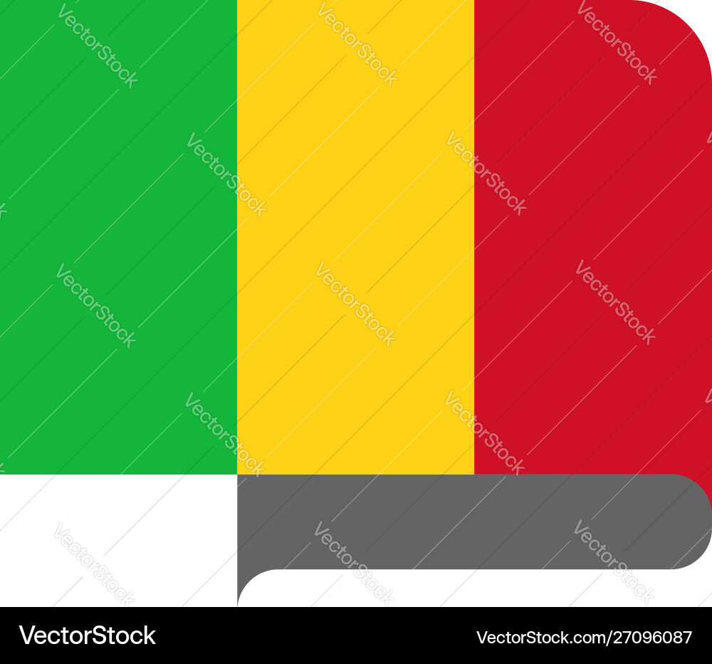 Flag horizontal shape pointer for world map Flag horizontal shape pointer for world map vector image