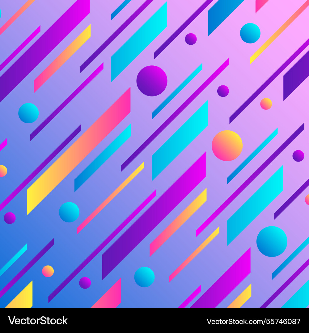 Flat abstract gradient dynamic background Vector Image