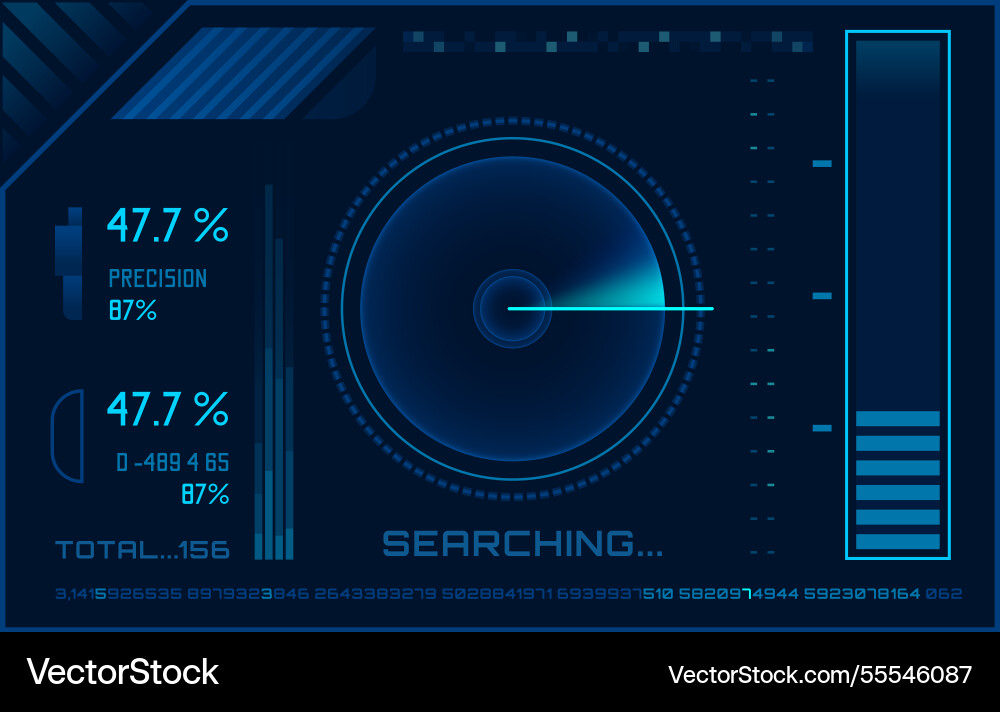 Futuristic head up display - hud interface Futuristic head up display - hud interface vector image