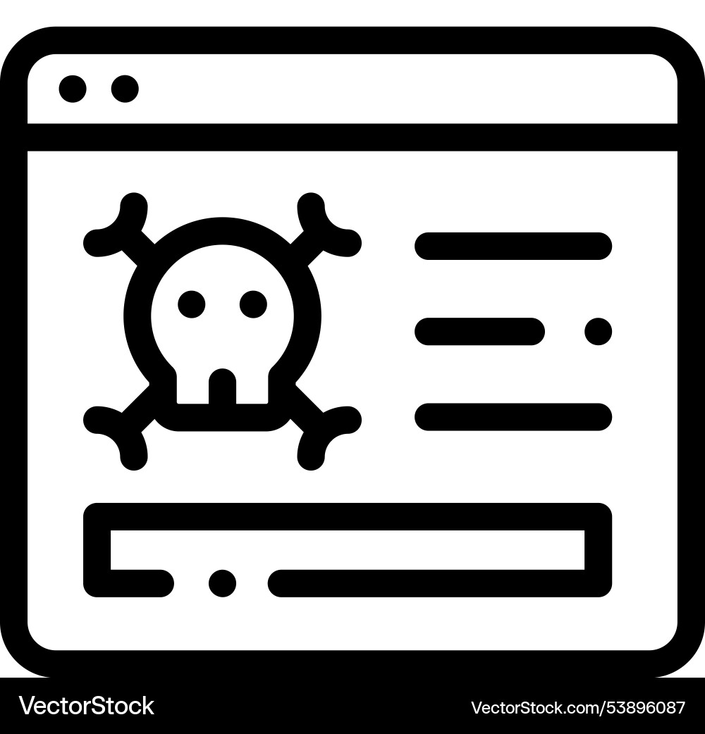 Hacker icon thin linear style design isolated Hacker icon thin linear style design isolated vector image