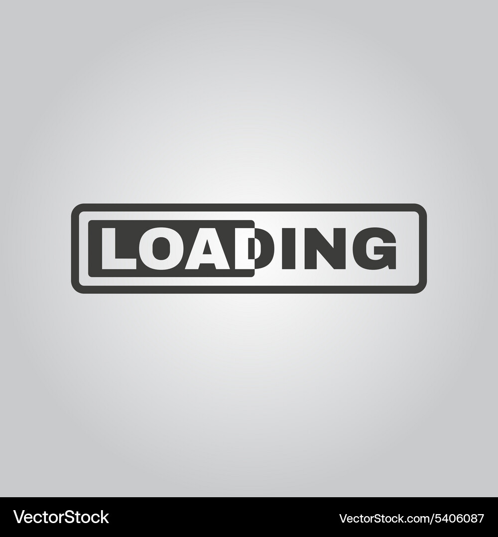 Loading icon preloader symbol flat Vector Image