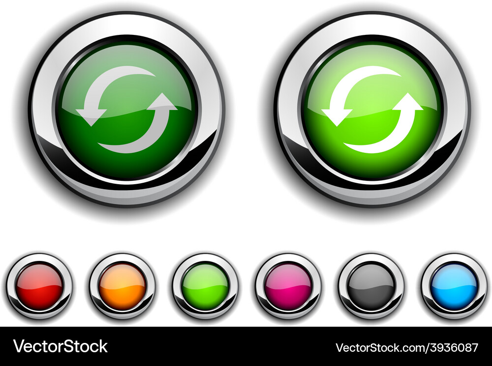 Refresh button Vector Image