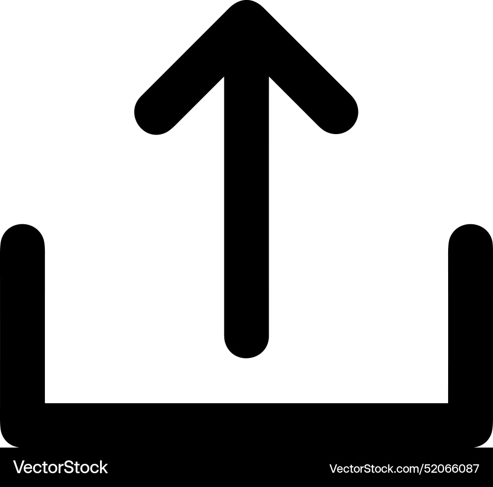 Upload outline icon symbol image Vector Image