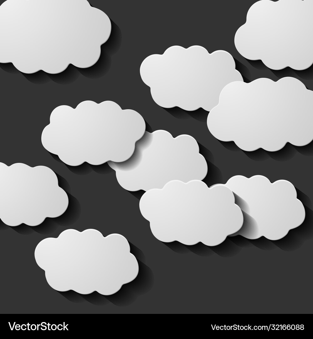 Messages in form clouds Messages in form clouds Vector Image