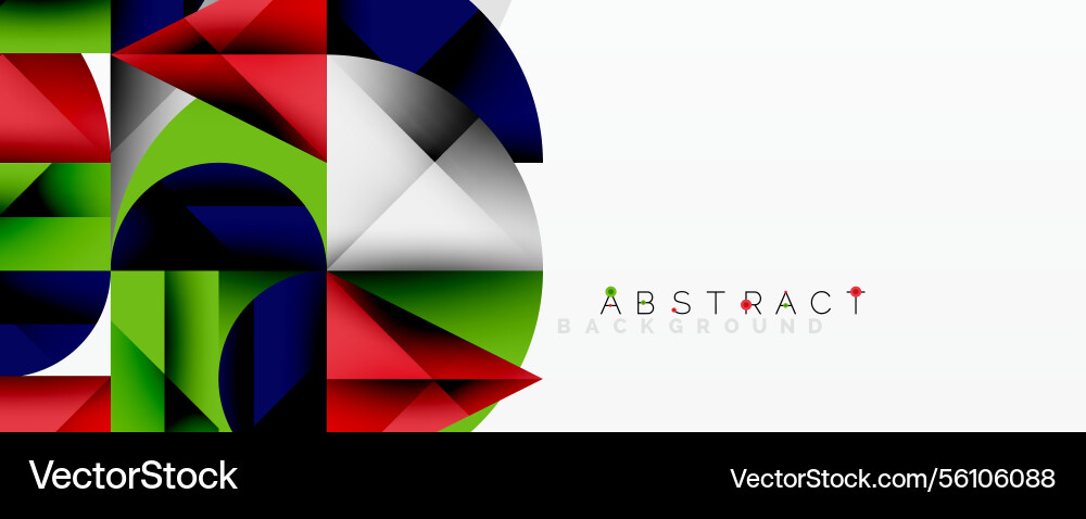 Modern abstract composition with layered circles Vector Image