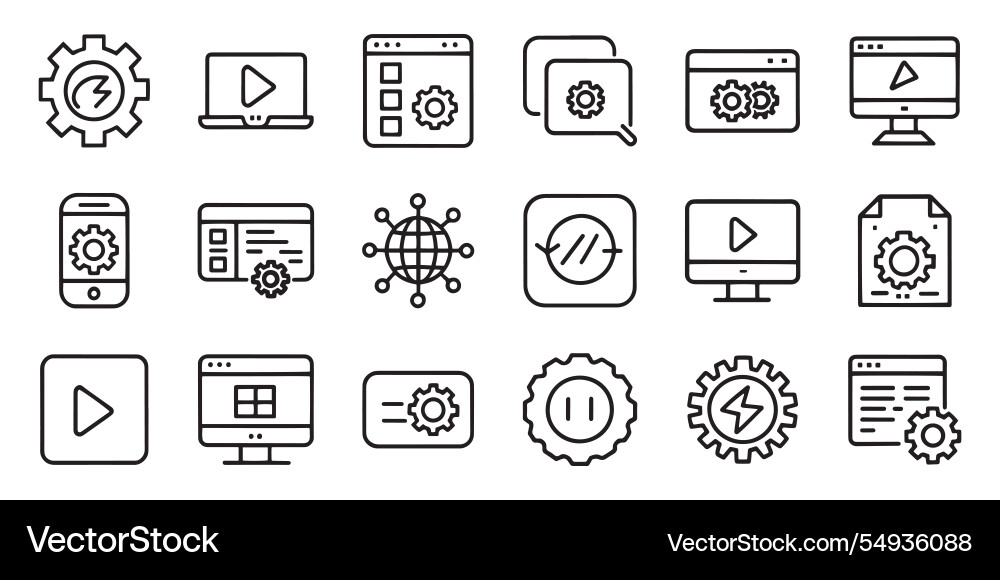Software development concept related editable Software development concept related editable vector image