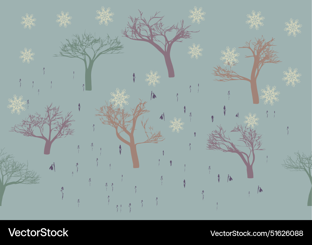 Trees abstract background Vector Image