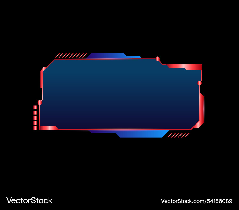 Abstract frame technology future interface hud vector image