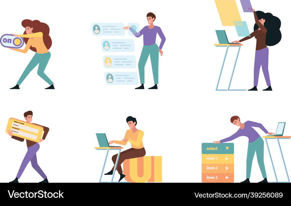 Building interfaces web artists and programmers Building interfaces web artists and programmers vector image