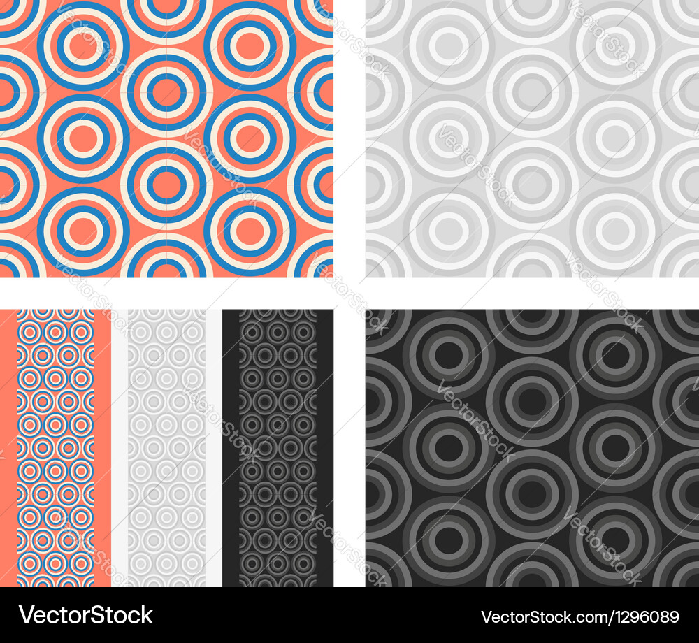 Geometric Circle Pattern Vector Image