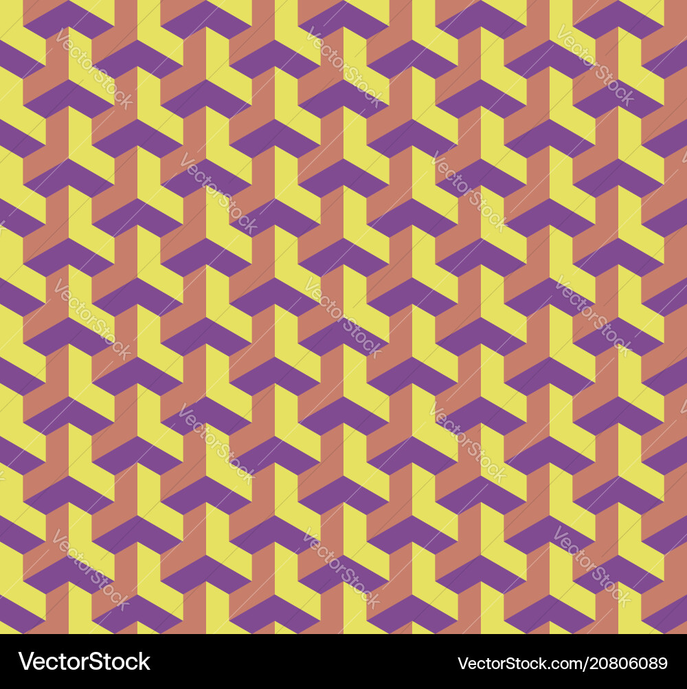 Geometric Cube Pattern - Bold & Modern vector image