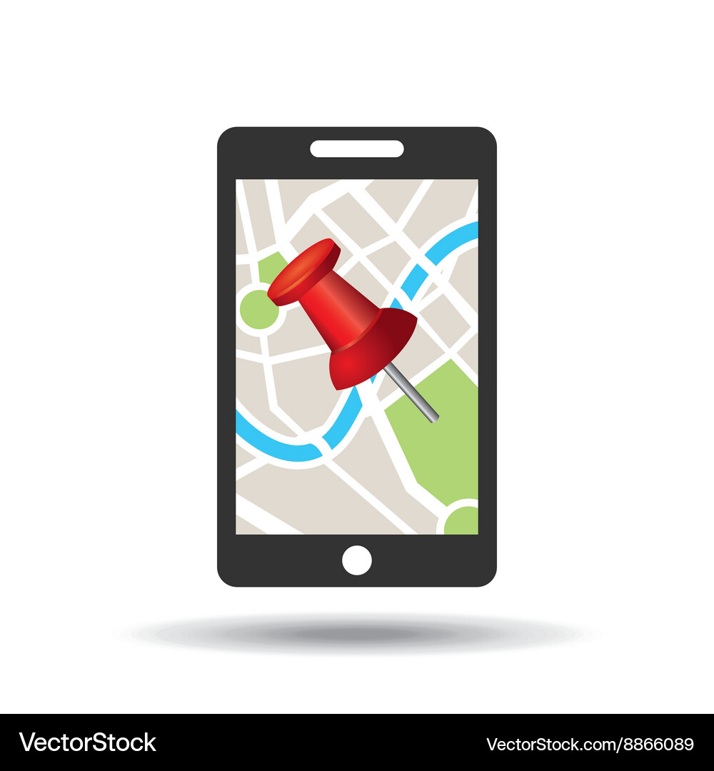 Location on map design Vector Image