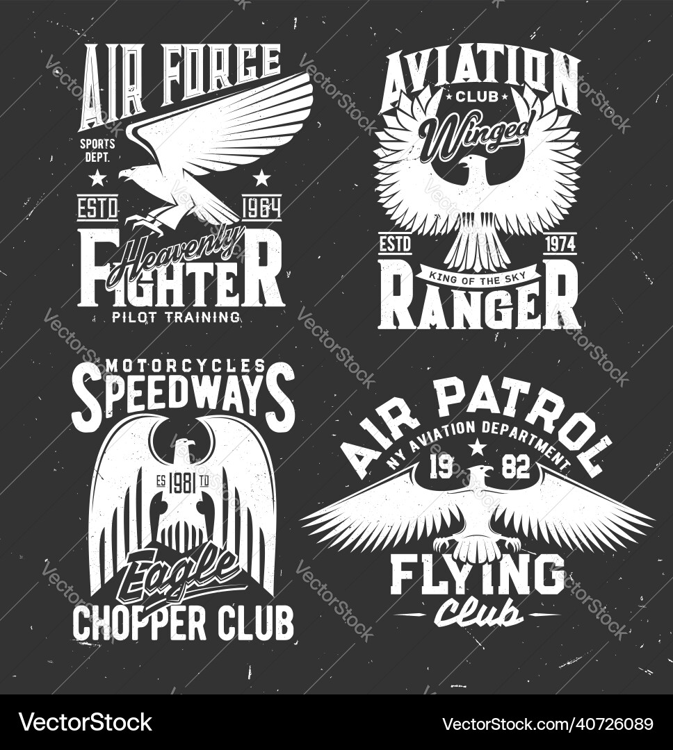 Tshirt-Prints mit heraldischen Eagles Maskottchen Tshirt-Prints mit heraldischen Eagles Maskottchen vektorbild
