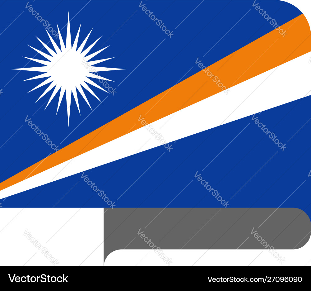 Flag horizontal shape pointer for world map Flag horizontal shape pointer for world map Vector Image