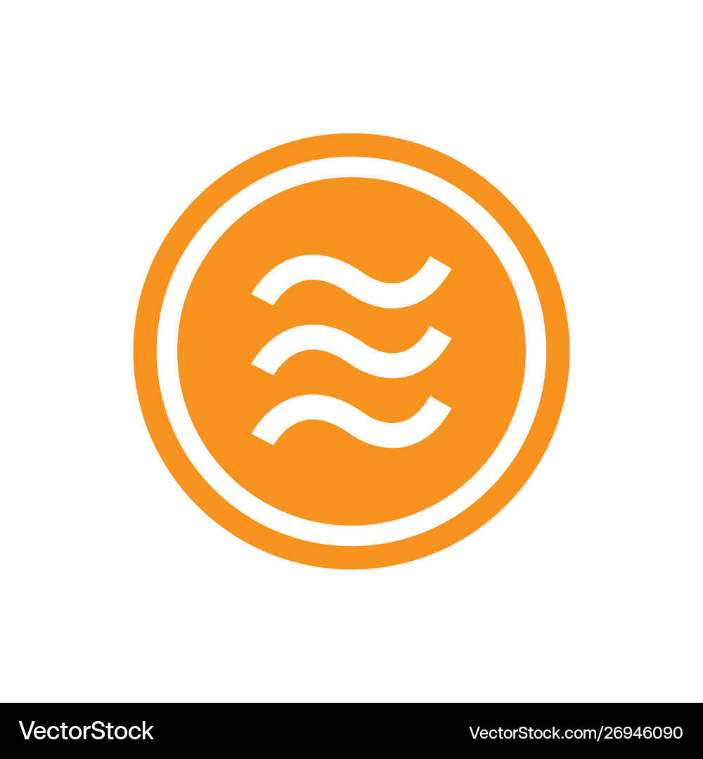 Libra coin icon crypto currency – Royalty-Free Vector | VectorStock