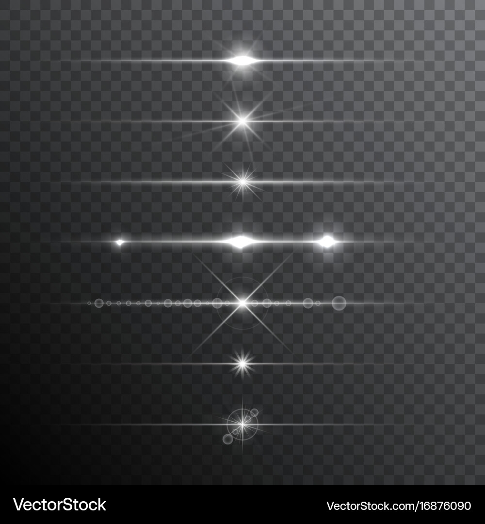 Sparkling Light Effects Vector Image