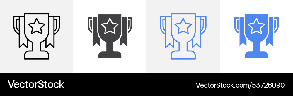 Trophy icon set use for web Vector Image