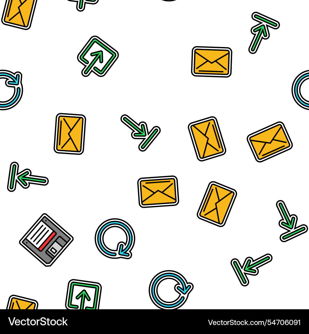 Download file computer data seamless pattern Download file computer data seamless pattern Vector Image