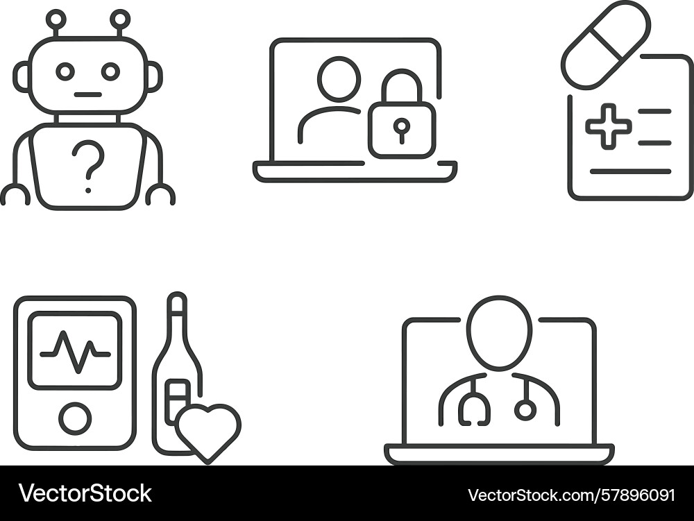 Exploring the intersection of technology Exploring the intersection of technology vector image