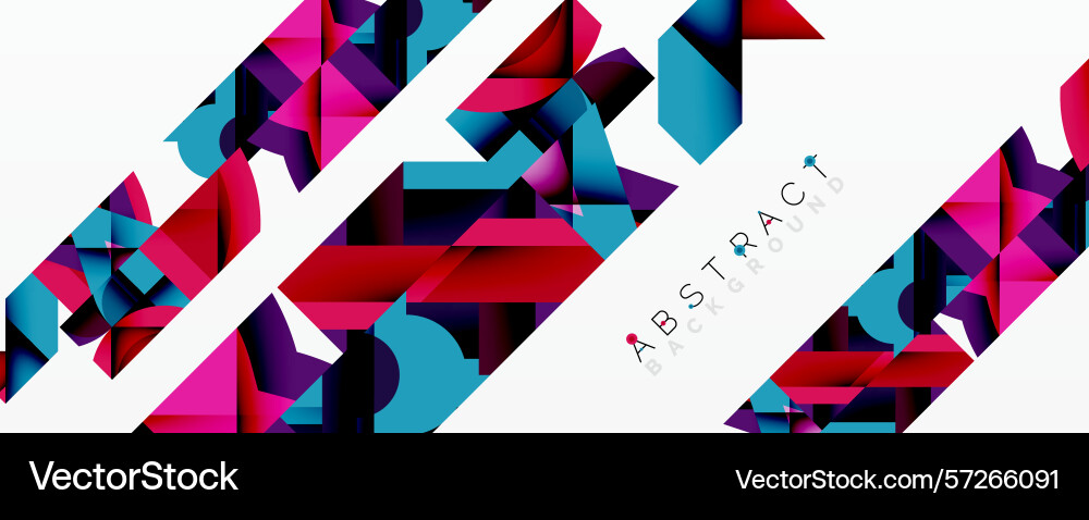 Geometric shapes overlap creating vibrant Geometric shapes overlap creating vibrant vector image