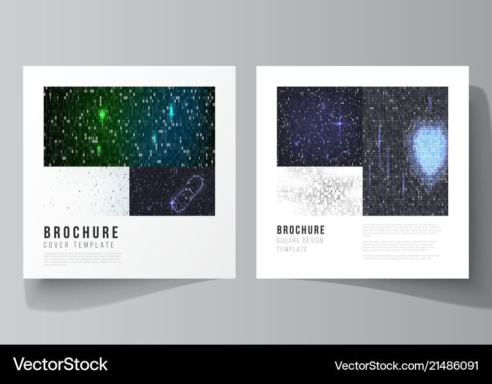 Minimal layout of two square format Minimal layout of two square format vector image