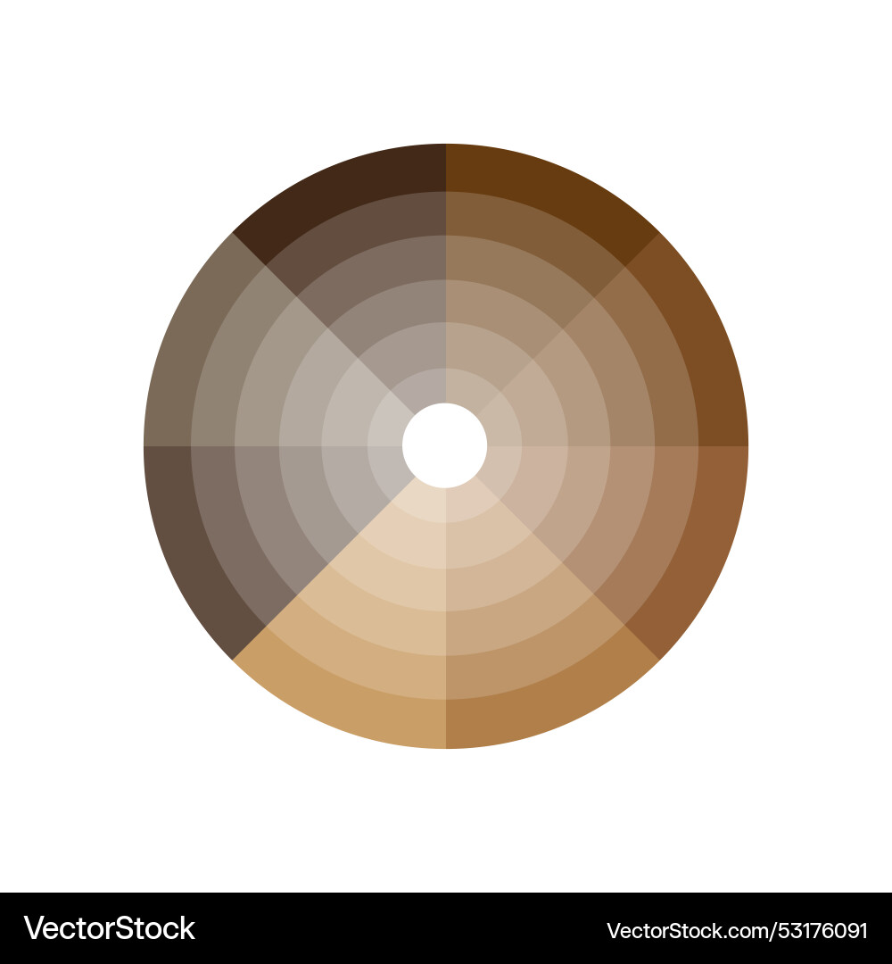 Round color palette gradient Round color palette gradient vector image