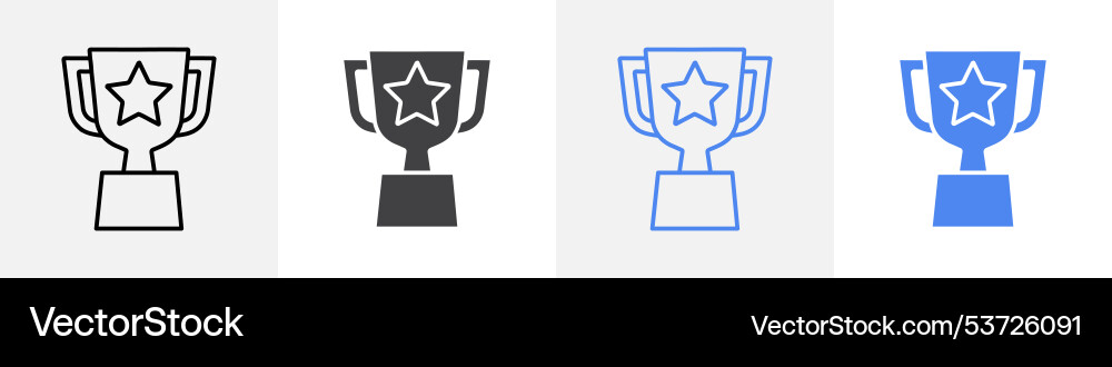 Trophy icon set use for web Vector Image