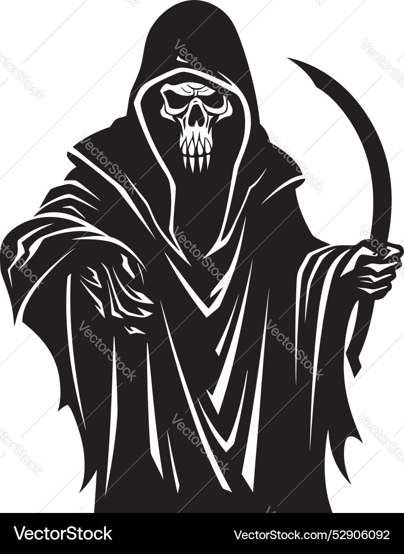 Dark Reaper Silhouette – Royalty-Free Vector | VectorStock
