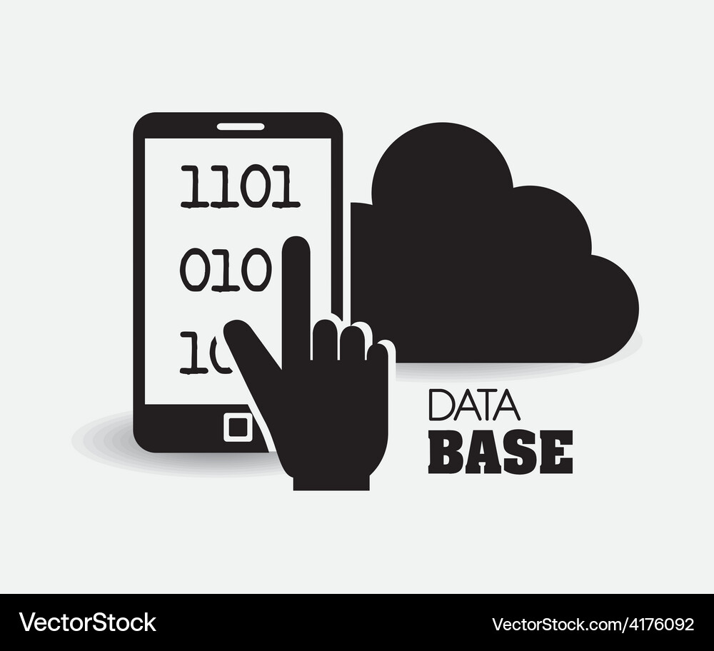 Database design Vector Image