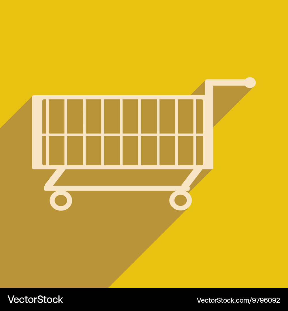 Flat with shadow icon and mobile application Vector Image