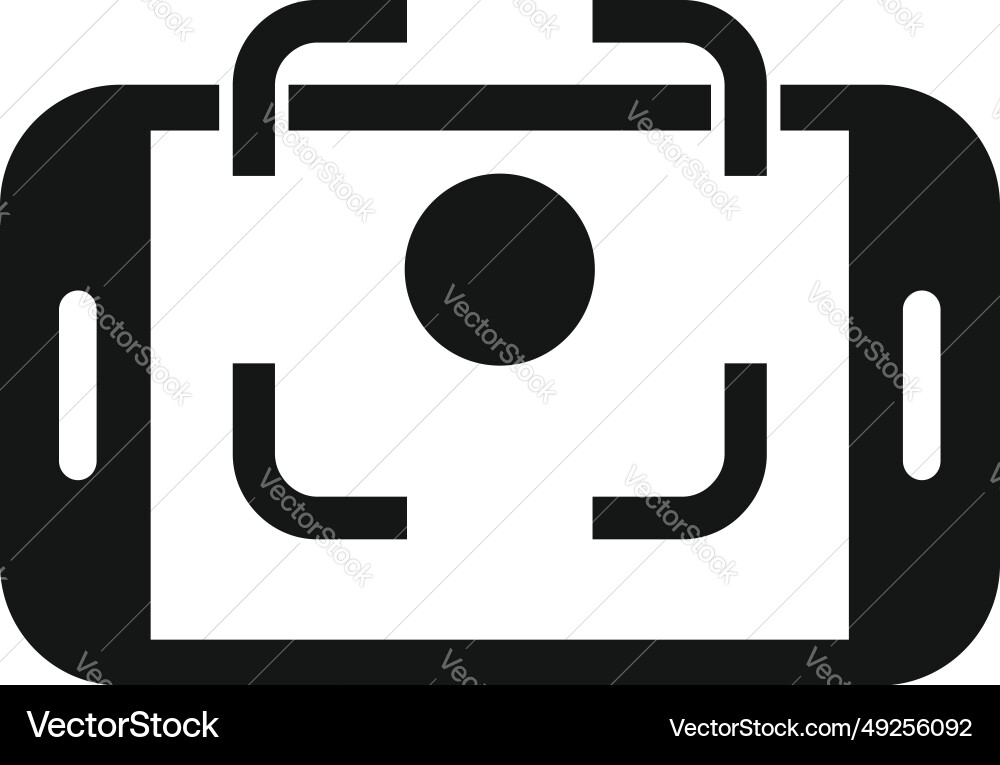 Scan control reality icon simple smart Vector Image