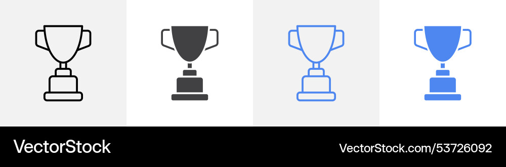 Tropy icon set use for web Vector Image