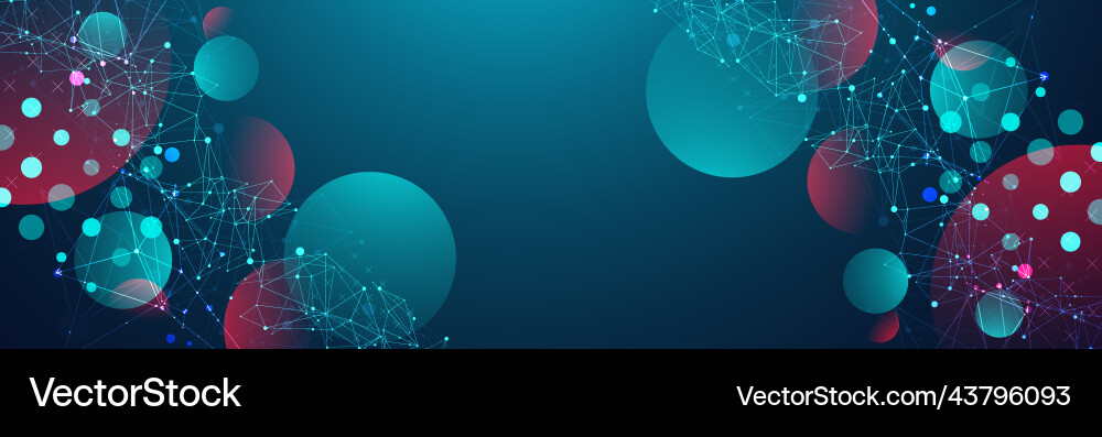 Abstract polygonal background with connecting Vector Image