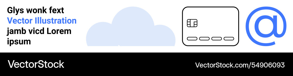 Cloud computing and digital communication Cloud computing and digital communication vector image