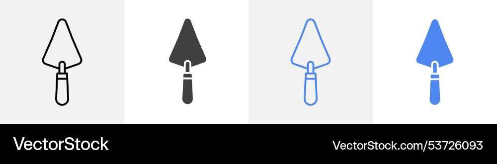 Trovel icon set use for web Vector Image