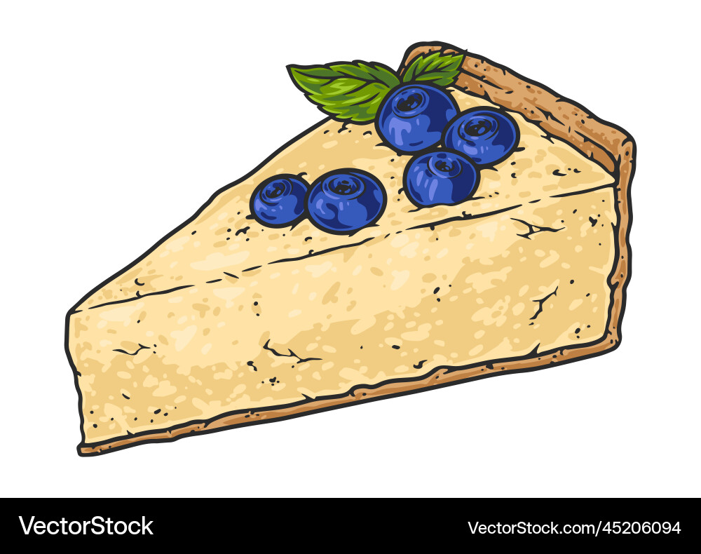 Blueberry Cheesecake Logotyp Vektorbild