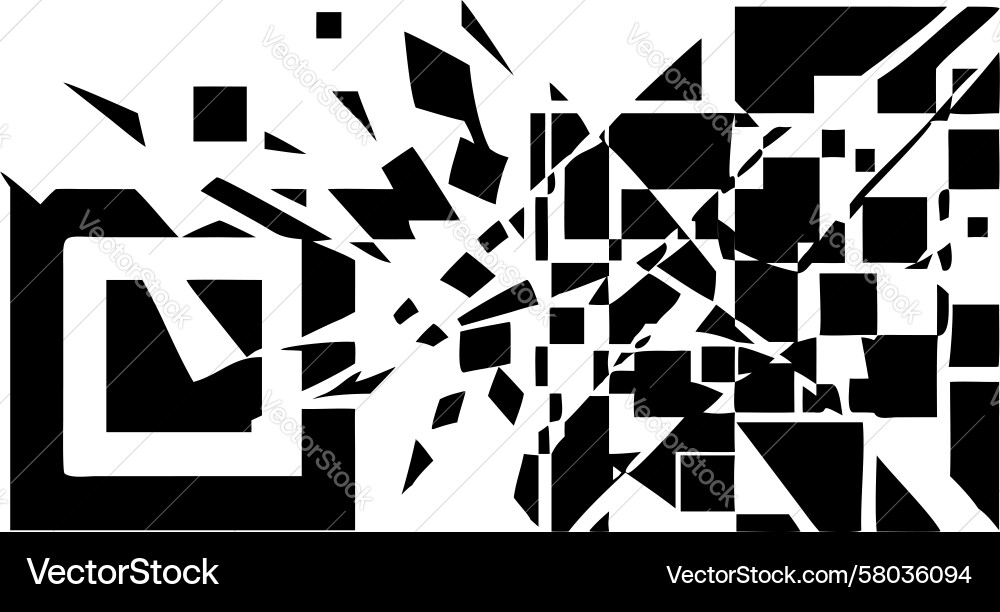 Data Burst: Fragmented Code Vector Image