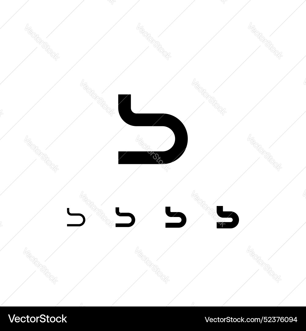 Digital cyber alphabet number set Digital cyber alphabet number set vector image
