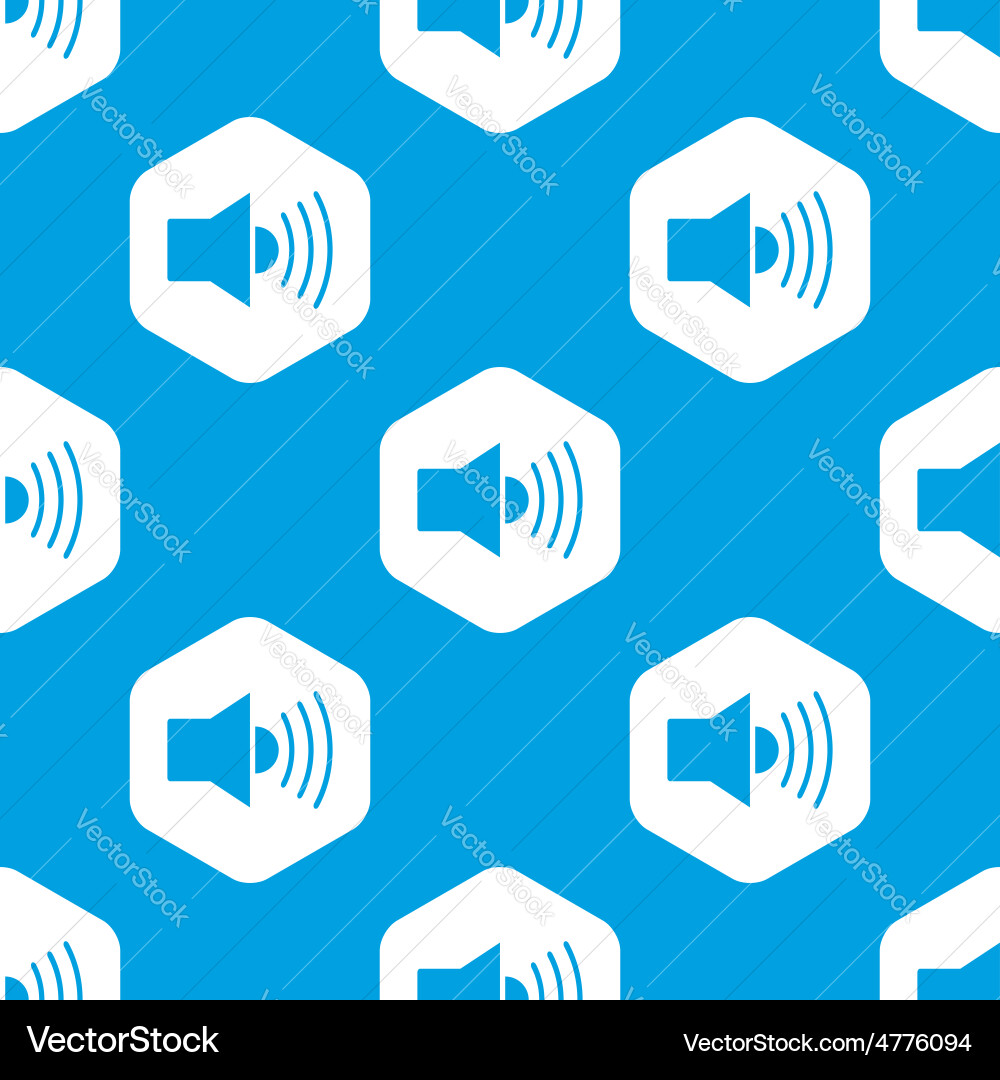 Loudspeaker hexagon pattern vector image