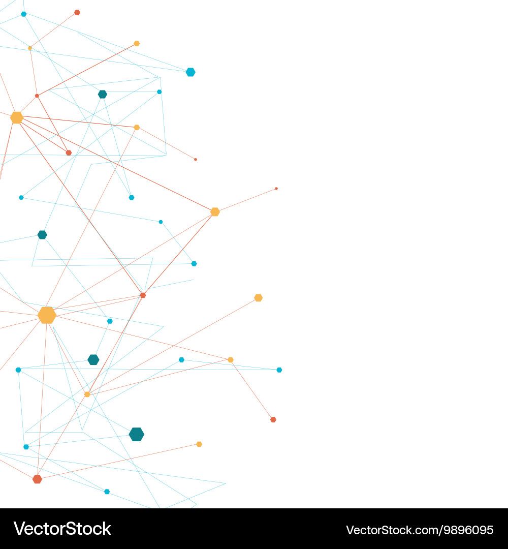 Abstract molecular connection Vector Image