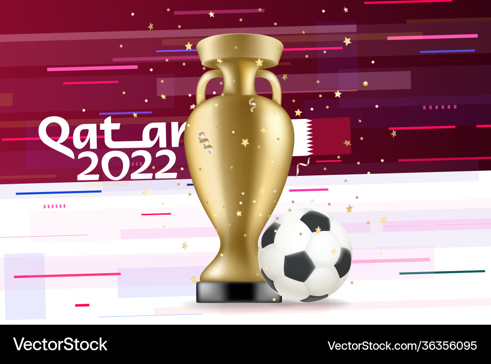 Champion shining trophy with golden confetti Champion shining trophy with golden confetti vector image